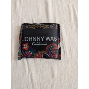 Johnny Was California Foldable Reusable Shopping Tote Bag‎ Floral Paisley New